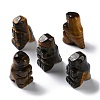 Natural Tiger Eye Carved Healing Dinosaur Figurines G-B062-07A-1