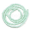 Electroplate Glass Beads Strands EGLA-A034-P1mm-A20-2