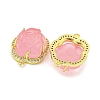 Rack Plating Brass Micro Pave Cubic Zirconia Link KK-M291-25C-2
