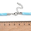 Ployester Core-Wrapped Round Cord Necklace Making KK-CBACFA2-03P-21-3