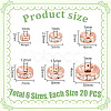 Brass Rhinestone Spacer Beads RB-PH0008-22RG-NF-2