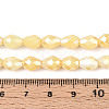 Anti-Tarnish Electroplate Glass Beads Strands X-GLAA-T025-13A-09-4