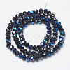 Electroplate Glass Beads Strands EGLA-A034-T6mm-I03-2