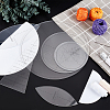 Acrylic Sunflower Quilting Rulers Set DIY-WH0343-97-5