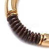 CCB Plastic Beaded Stretch Bracelets for Women BJEW-JB12151-04-4
