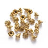 Tibetan Style Bell Filigree Bead Caps TIBE-A23845-AG-LF-2