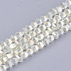 Electroplate Glass Beads Strands EGLA-S176-07B-B05-1