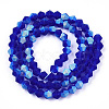 Imitate Austrian Crystal Bicone Frosted Glass Beads Strands EGLA-A039-T3mm-MB06-2