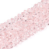 Transparent Glass Beads Strands GLAA-N018-4mm-08-1