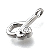 Brass Micro Pave Cubic Zirconia Pendants KK-B132-12P-D-2