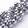 Non-Magnetic Synthetic Hematite Bead Strands G-D009-1-1