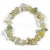 Unisex Chip Natural New Jade Beaded Stretch Bracelets BJEW-S143-50-2