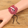 Bohemian Style Glass Seed Beads Braided Bead Bracelets for Women EW8497-2-2