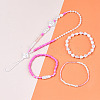 DIY 10 Style ABS & Acrylic Beads Jewelry Making Finding Kit DIY-N0012-05G-4