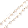 Handmade Natural Freshwater Pearl Beaded Chains AJEW-JB01088-01-1