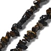 Natural Yellow Blue Tiger Eye(Dyed & Heated) Chip Beads Strands G-M205-03A-1