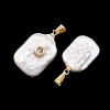 Baroque Natural Keshi Pearl Pendants PALLOY-JF05897-2