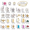 DIY Word Charm Bangle Making Kits DIY-SZ0008-09-2