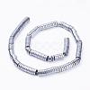 Electroplate Non-Magnetic Synthetic Hematite Beads Strands G-F510-03P-8mm-2