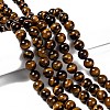 Natural Tiger Eye Round Bead Strands G-P072-33-10mm-4
