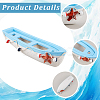 Mediterranean-style Wood Sailboat Miniature Model Decorations DJEW-WH20816-008B-5