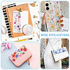 4Pcs 4 Colors PET Decorative Stickers DIY-PH0032-39-7