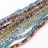 Electroplate Glass Bead Strands GR4MMY-M1-1
