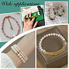 120Pcs Textured Brass Beads KK-PH0011-78-5