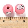Natural Wood European Beads WOOD-F014-01D-3