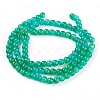 Spray Painted Glass Beads Strands GLAA-A038-C-46-2