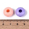 Opaque Plastic European Beads KY-N025-16-3