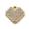 304 Stainless Steel Rhinestone Charms STAS-M092-06G-03-1