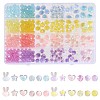 CHGCRAFT 6 Styles 4 Colors Transparent Acrylic Beads TACR-CA0001-29-1