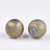 Electroplate Glass Beads EGLA-S178-03F-2