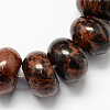 Natural Mahogany Obsidian Beads Strands G-S105-8mm-08-1
