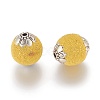 Round Handmade Indonesia Beads IPDL-R404-06-2