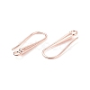 Eco-Friendly Brass Earring Hooks Findings KK-M157-03RG-NR-3