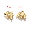 Vintage Elephant Charms PALLOY-ZN-47017-G-FF-2