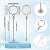 10Pcs 2 Colors Iron Bar Beadable Keychain Clasps AJEW-SC0003-90-2