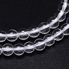 Round Natural Grade A Quartz Crystal Bead Strands X-G-H1648-6mm-01N-A-2