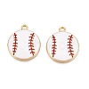 Alloy Enamel Pendants FIND-WH0114-11LG-1