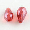 AB-Color Plated Teardrop Glass Beads EGLA-R104-5x7-2