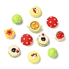 35Pcs 7 Styles Opaque Resin Cabochos RESI-CJ0005-08-8