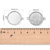 Tibetan Style Alloy Cabochon Connector Settings X-TIBE-M022-11AS-3