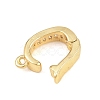 Brass Micro Pave Clear Cubic Zirconia Enhancer Shortener Pendant Bails KK-Z151-02G-2