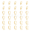 30Pcs 3 Style Rack Plating Brass Earring Hooks KK-DC0002-02-1