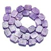 Natural Lepidolite/Purple Mica Stone Beads Strands G-K245-J05-01-2