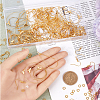 DIY Brass Teardrop & Ring Dangle Earring Making Kit KK-SP0002-10A-3