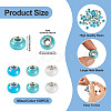 150Pcs Opaque Resin European Beads RESI-TA0004-72C-4