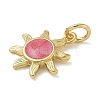 Rack Plating Brass Enamel Charms KK-K392-50G-05-2